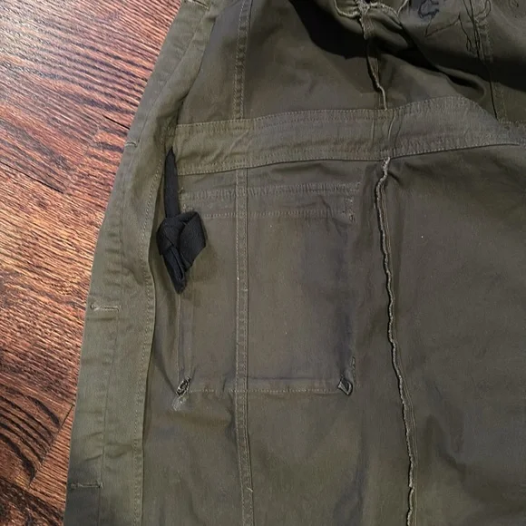 Halogen Long Cargo Jacket, Army Green, Size Medium (179) - Picture 13 of 13